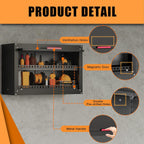 Garage Wall Cabinet,Up Flip Door Metal Wall Cabinet,Wall Mounted Metal Storage Cabinets with Doors and Adjustable Shelf for Garage,Utility Room and Basement