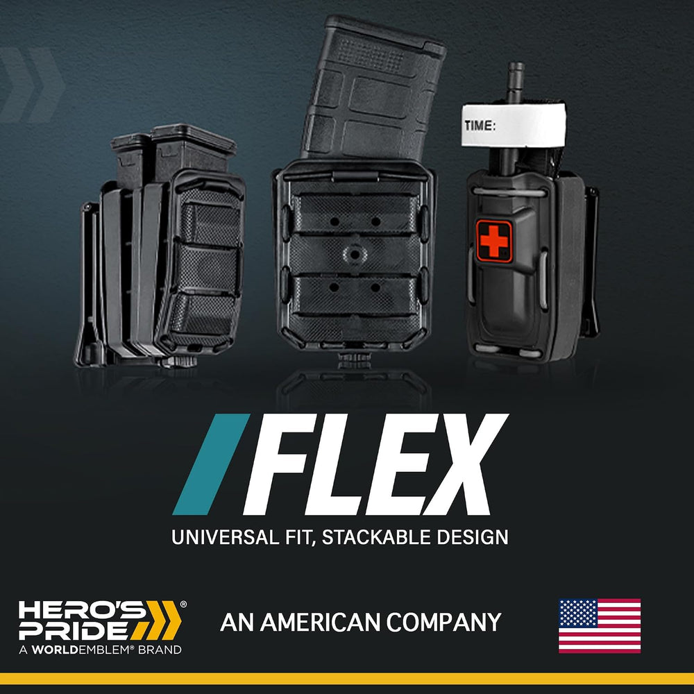 Hero's Pride MOLLE Tourniquet Holder - Open Universal Flex Polymer Tourni...