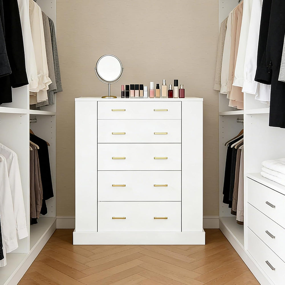 Closet Island with Glass Top, LED Lights and Jewelry Display, Bedroom Island ...