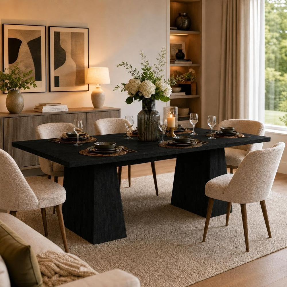 GAOMON Farmhouse Dining Table for 6-8 People, Farmhouse Dining Table, 71 in L...
