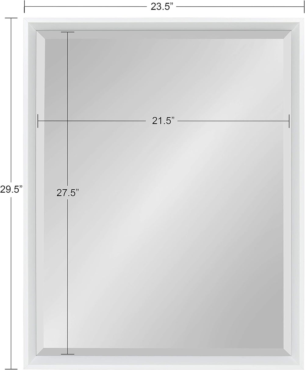 Kate and Laurel Calter Modern Decorative Framed Beveled Wall Mirror, 24 x 30,...