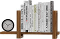 Adjustable Desktop Bookshelf, Retro Tabletop Bookshelf, Desk Shelf for Top of Desk in Living Room, Home, Office, Perfect for Magazine, Books, Cookbooks, No Tools Required to Assemble (Brown)