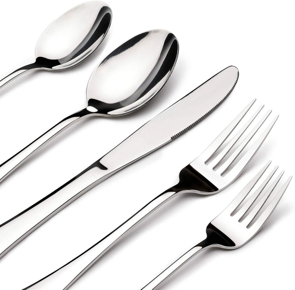 Silverware Set for 8, 40 Piece Stainless Steel Flatware Utensil Cutlery Set