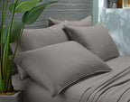 King Pillowcases by Pure Bamboo, Genuine 100% Organic Viscose Derived from Bamboo, Luxuriously Soft & Cooling, Double Stitching, Envelope Closure (2 King Pillowcases, Graphite)