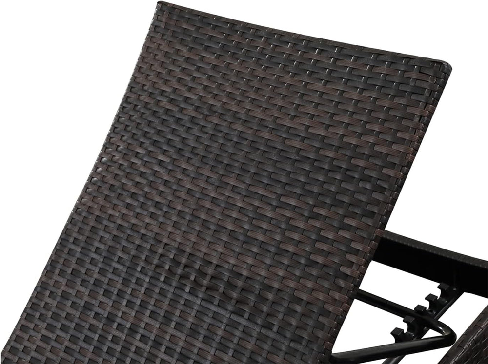 Set of Foldable Long Reclining Patio Seating Chairs, 2 Folding Chairs Patio C...