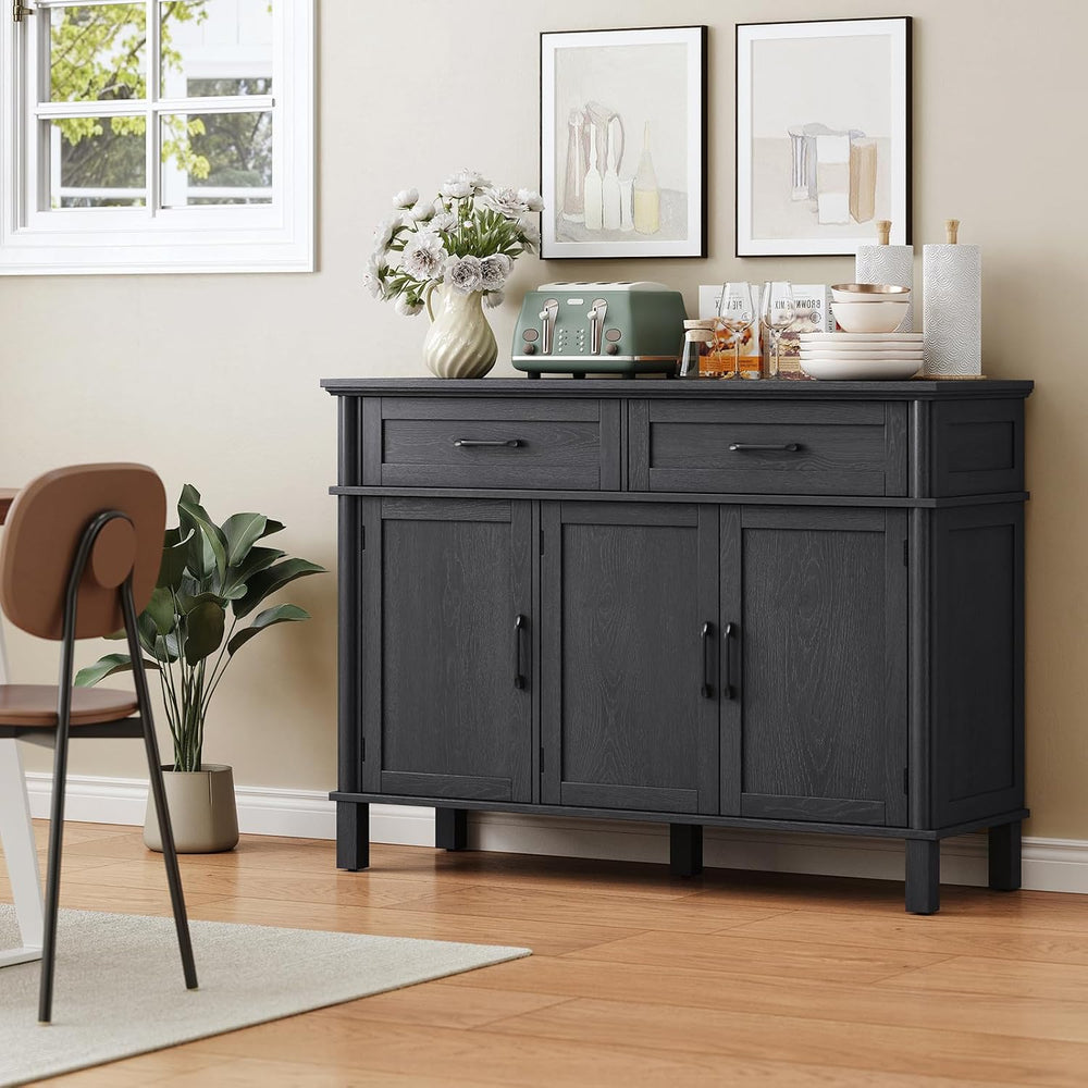ONBRILL 48 Inches Buffet Cabinet with Storage, Farmhouse Sideboard Buffet w/2...