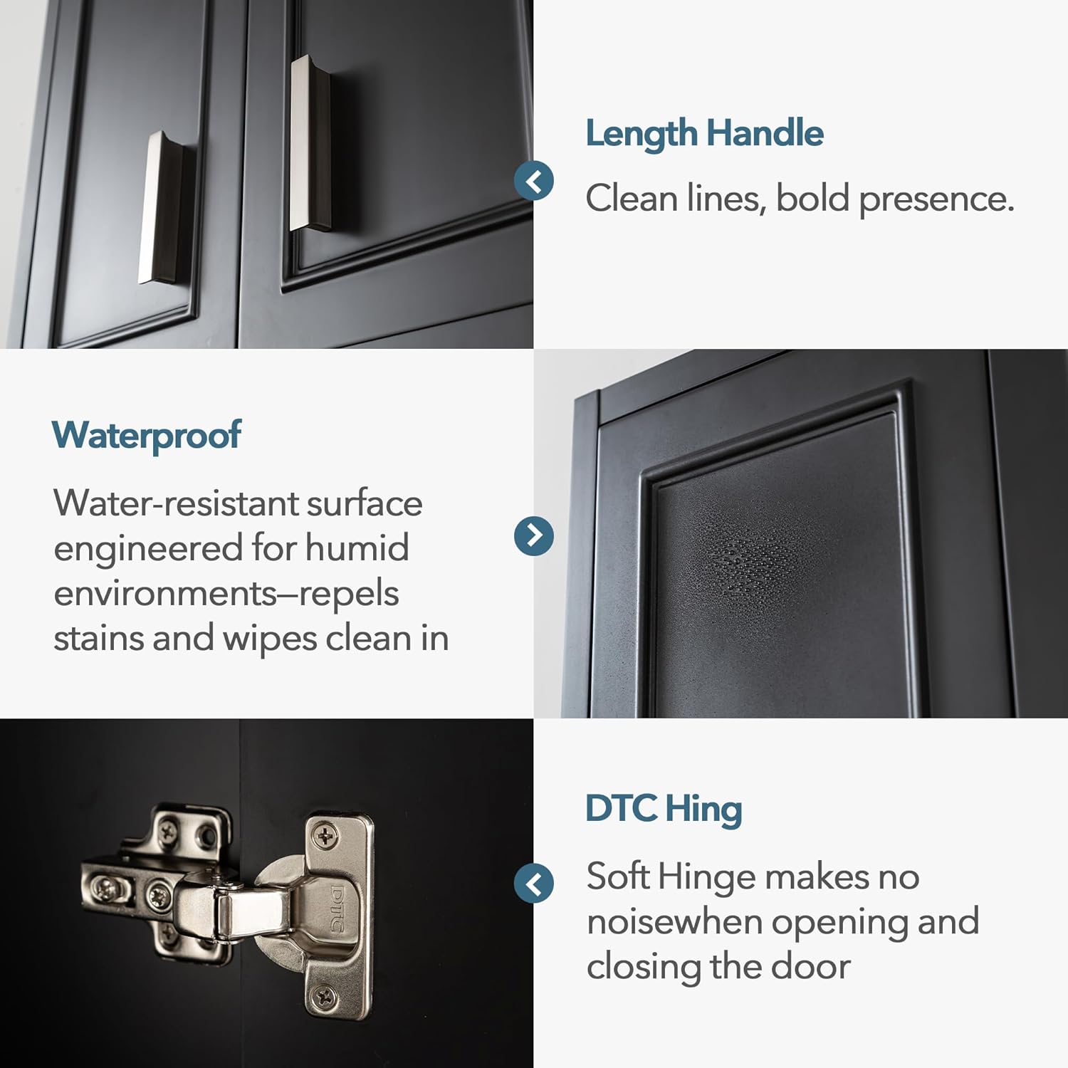 Black Wall Cabinet 23x29 inch for Bathroom Laundry Room Bedroom Kitchen Wood Medicine Cabinet, DIY Lighting, Soft-Close Hinge, 2 Door,Above Toilet Storage