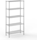 18" Deep x 42" Wide x 86" Height Wire Shelving Kit | 5-Tier | NSF Commercial Storage Rack Unit