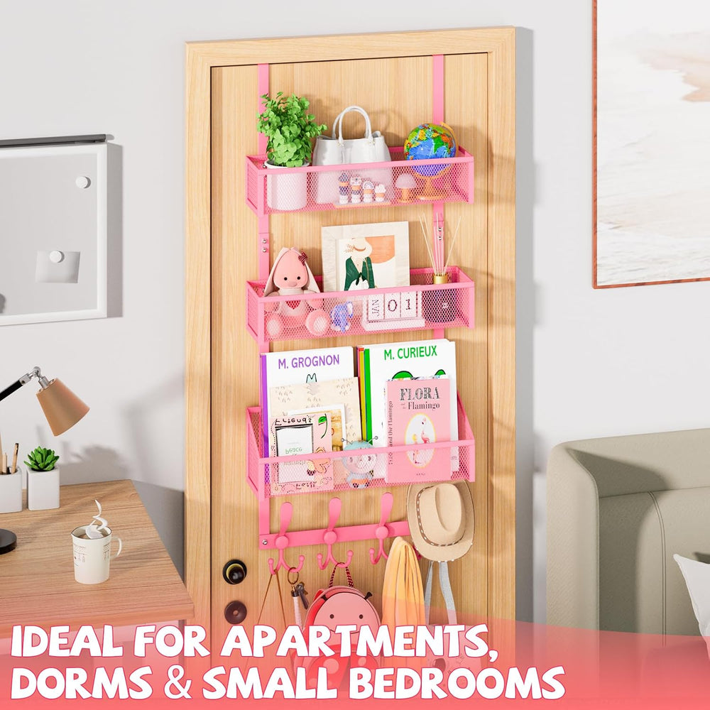 Kaiferty Over The Door Hooks Organizer, Coat Rack Over The Door Storage Hange...