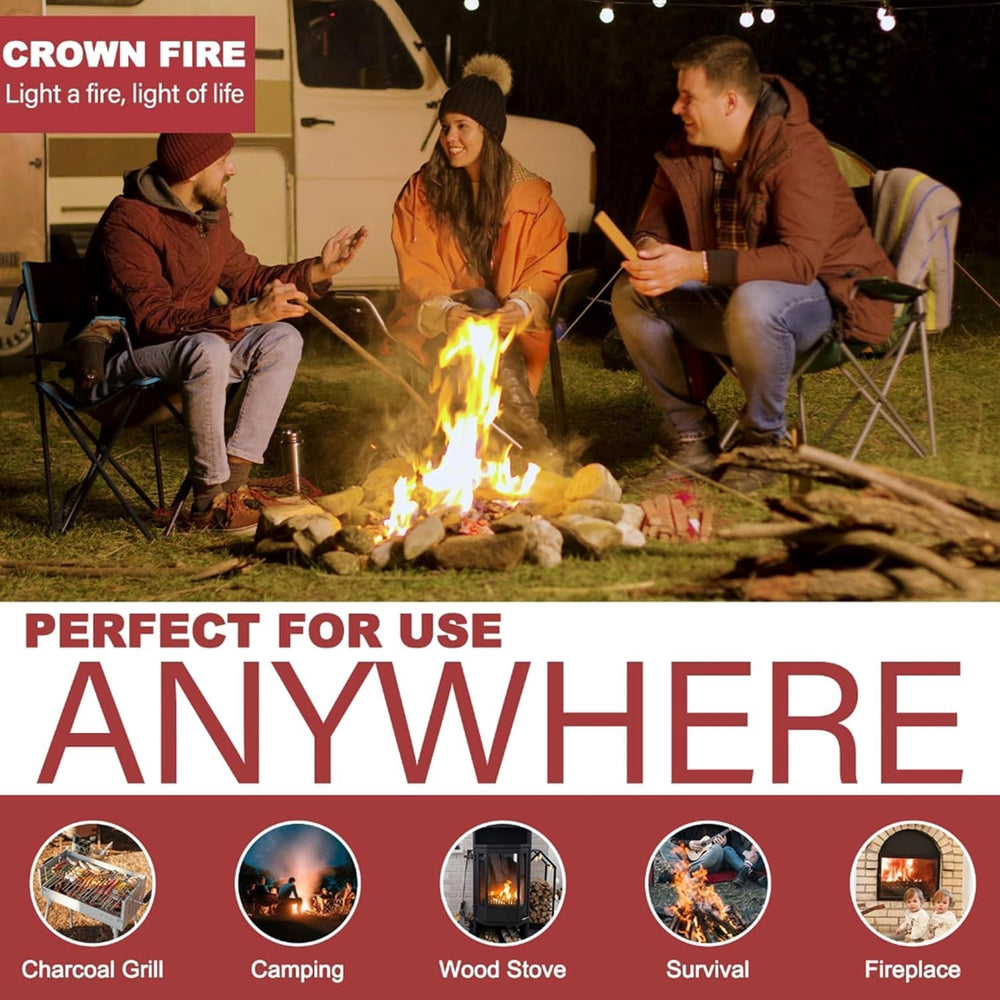 Topline Fire Starters 500-Pack Bulk Supply — Waterproof Odorless Fire Starter...