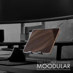Moodular Add-ons Tablet/Smart Accessory Stand [Accessory Only - Requires Moodular Wooden Monitor Stand Slide Rails for Use] Black MSA-TS