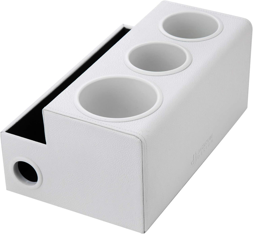 J JACKCUBE DESIGN Hair Tool Organizer Dryer Holder Hair Styling Accessories Organizer Bathroom Storage Countertop with 3 Holes(White) – MK154D