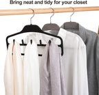Belt Hanger, Tie Rack for Closet, Sturdy Belt Organizer with 360 Degree Swivel, 11 Large Sturdy Belt Hooks, Non Slip Rubberized Belt Rack, Black