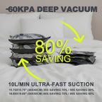 Vacuum Storage Bags for Travel with Portable Electric Pump, 8 Packs Vacuum Seal Bags for Clothing with High Pressure Pump, Compression Packing Space Saver, Portable Travel Bags for Luggage