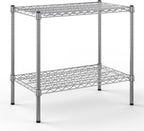 18" Deep x 30" Wide x 27" Height Wire Shelving Kit | 2-Tier | NSF Commercial Storage Rack Unit