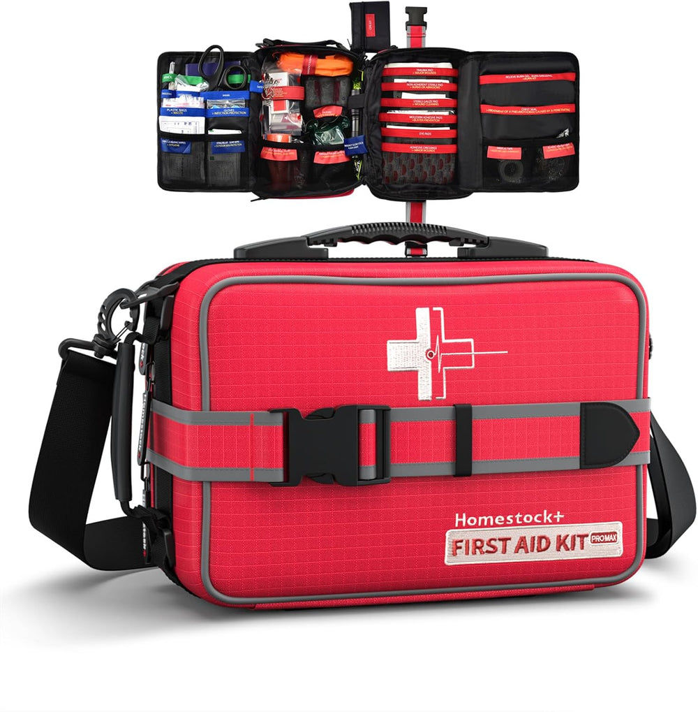 Advanced Comprehensive First Aid Kit with Well Organized Labelled Compartment...