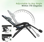 Amopatio Oversized Zero Gravity Chairs Reclining Patio Lounge Chair
