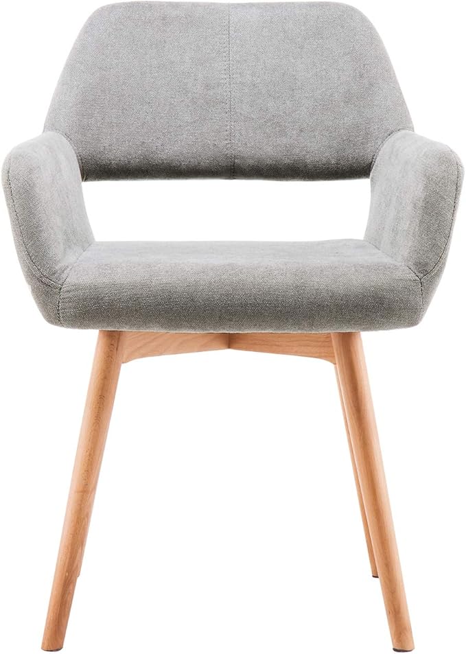 Desk Chair No Wheels Comfy Accent Chair for Living Dining Room Bedroom Vanity...