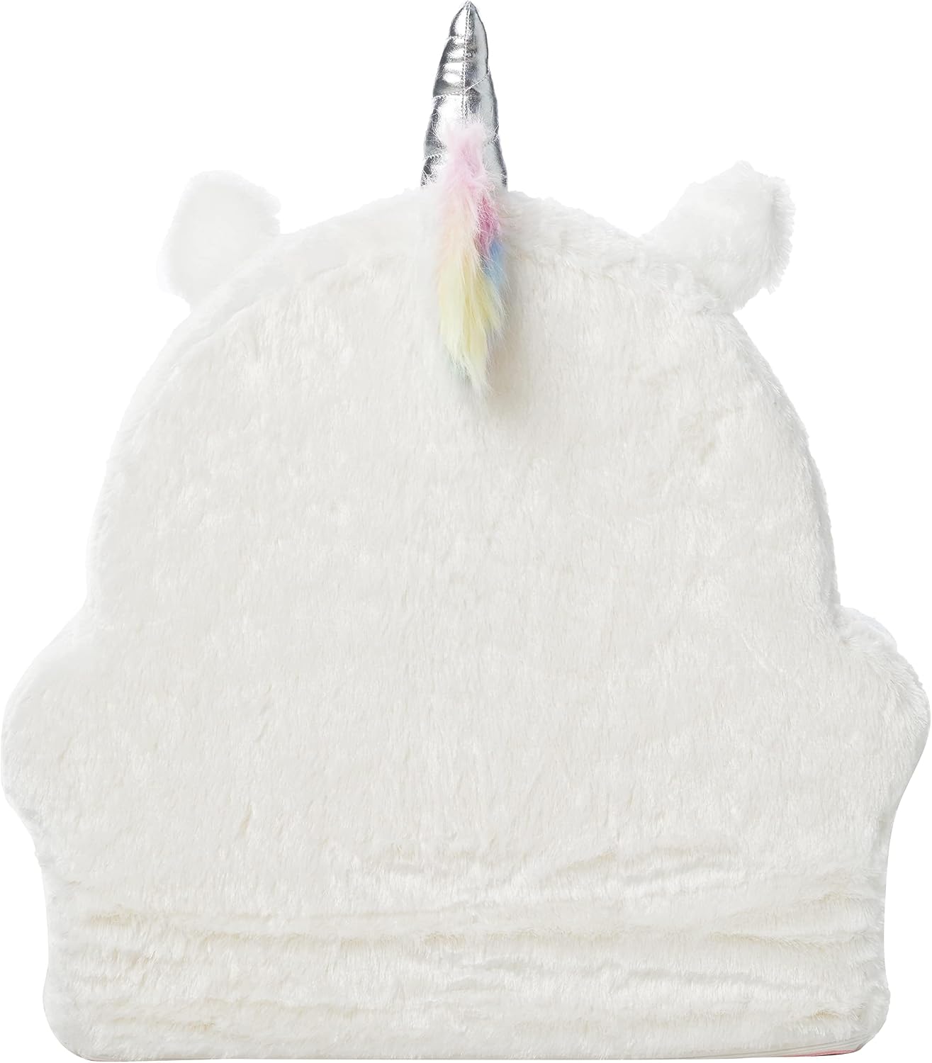 Amazon Basics Children's Plush Toddler Chair for Bedroom, Easy to Clean, Unicorn, Medium, Multicolor