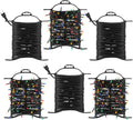 Ripeng 6 Pcs Extension Cord Storage Reel, Portable Cord Holder with Handle, Christmas Lights Storage, Black Hose Organizer Wrap-Holds, H-Frame Reel Outdoor
