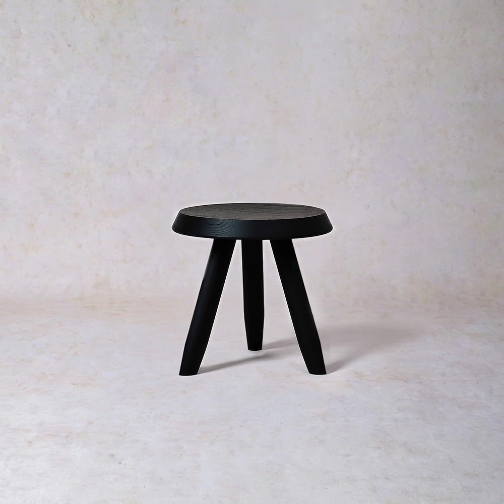 Tabouret Walnut Stool – Handcrafted Hardwood Seating Inspired by Charlotte Pe...