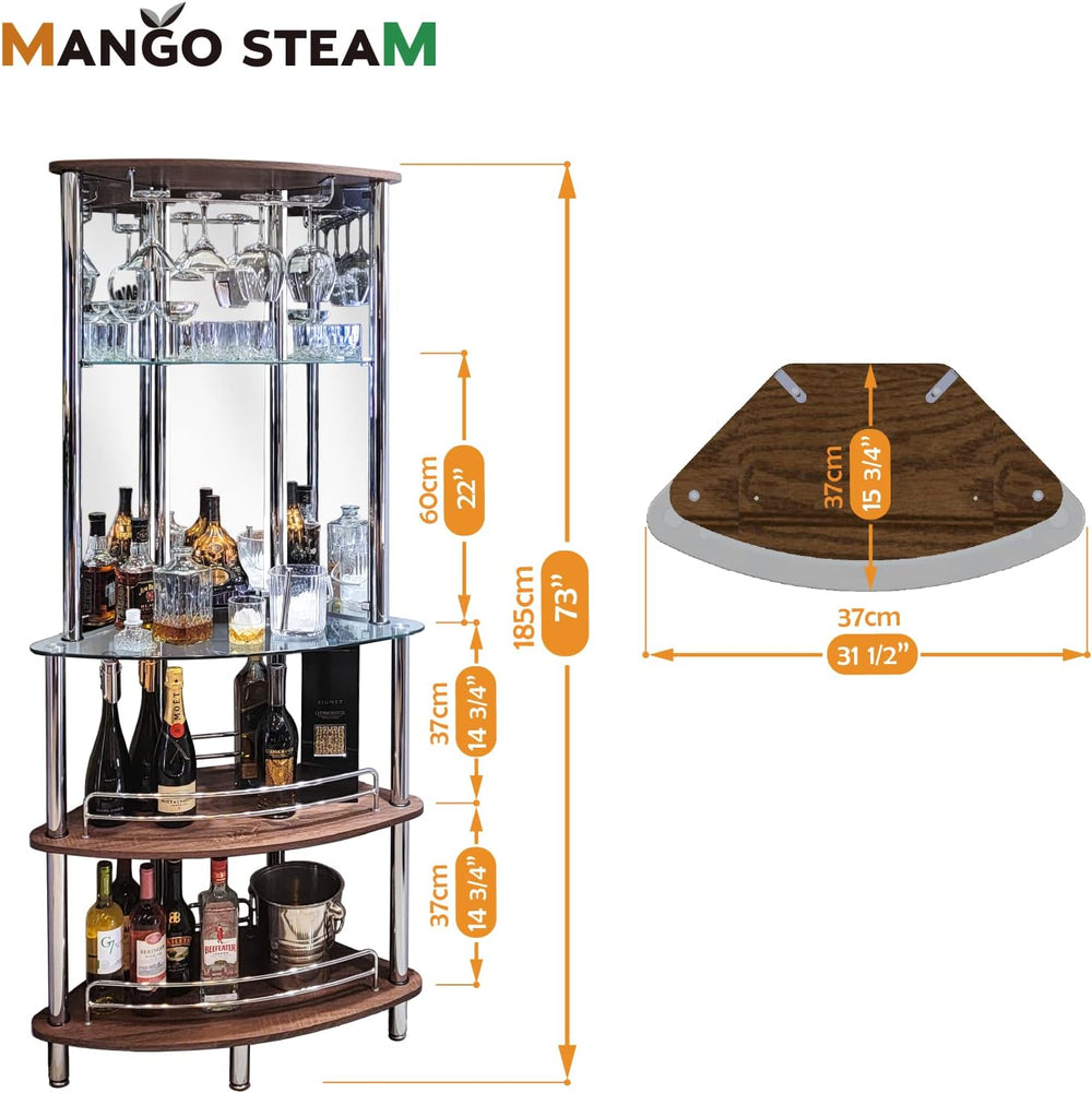 Mango Steam Contemporary Modern Home Entertainment Liquor Bar Catalina Table ...