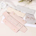 uxcell 3 Pcs Microfiber Necklace Travel Case, Necklace Pouch Storage Bag Microfiber Jewelry Travel Organizer Tangle Free for Women Gift, Pink