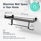 StoreYourBoard Paper Towel Holder Wall Mount – Heavy Duty Paper Towel Holder Mounted for Garage, Workshop, or Utility Room – Space-Saving Garage Shelving & Wall Organizer for Tools, Cleaning Supplies