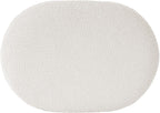 Spatial Order 24" Quinn Modern Ottoman - Cream White Boucle