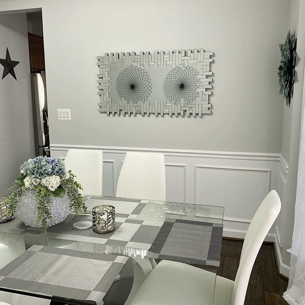 KOHROS 25"×47" Modern Venetian Decorative Wall Mirror for Living Ro...