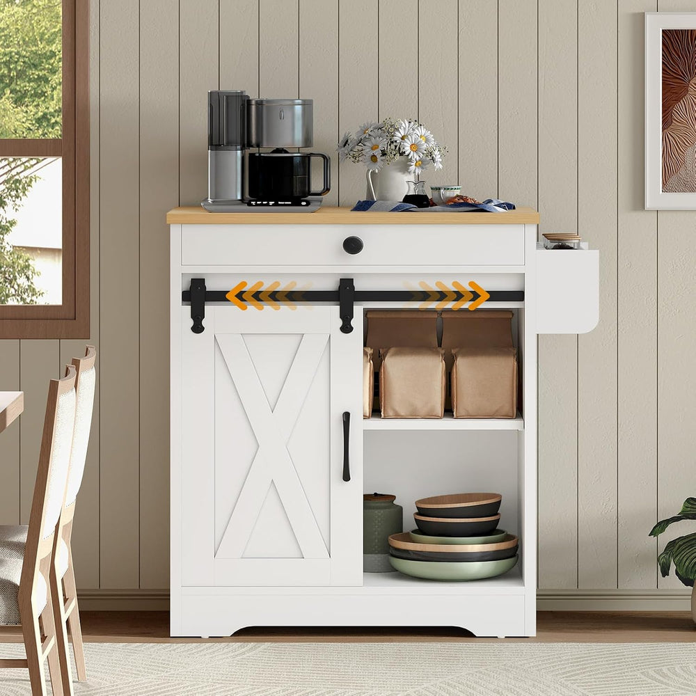 YATINEY Buffet Cabinet with Storage, Coffee Bar Cabinet with Pod Drawer