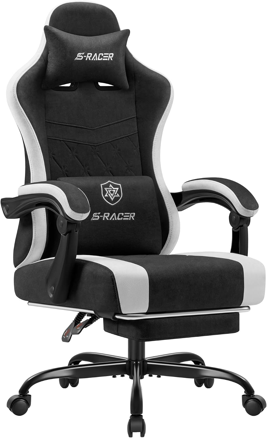 Homall Gaming Chair with Massage & Footrest, Ergonomic Computer Office Ch...