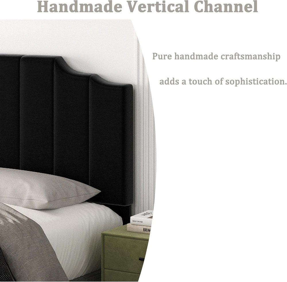 Befurtori Queen Size Headboard Only, Velvet Wall Mounted Headboard Queen Size...