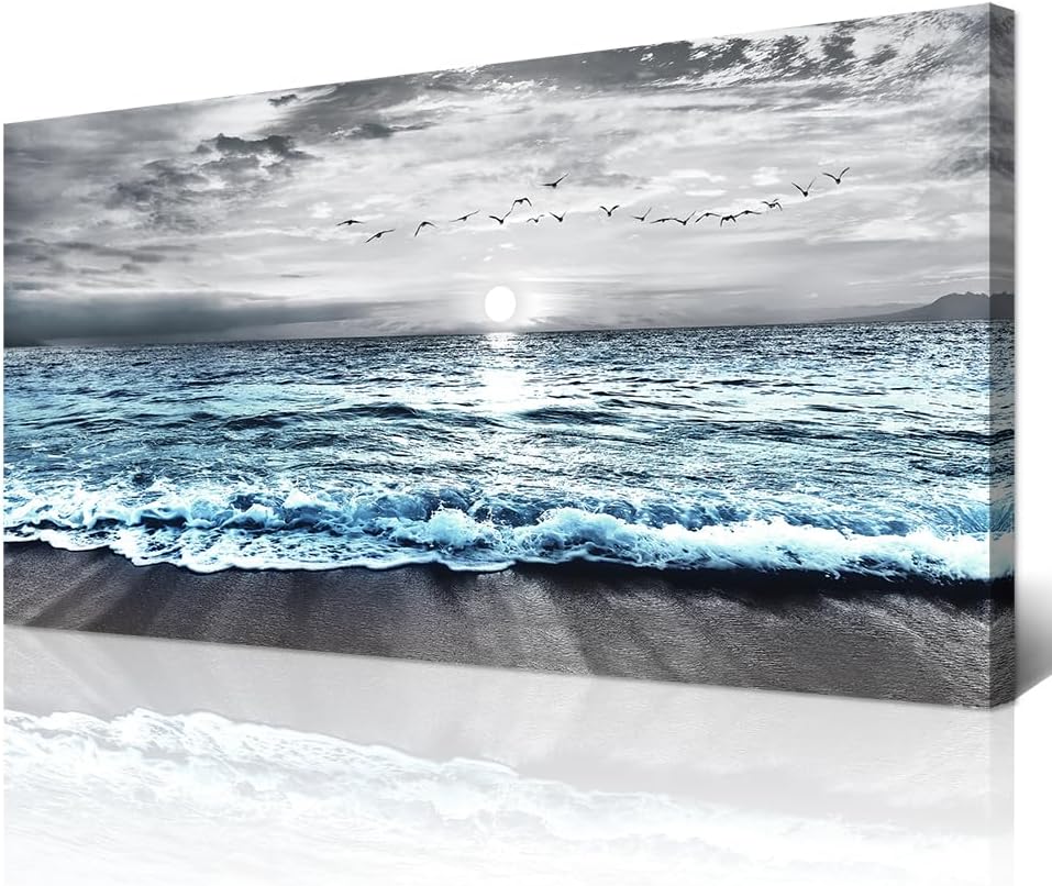 Wapluam Large Canvas Wall Art For Living Room & Bedroom Decor - Black &am...