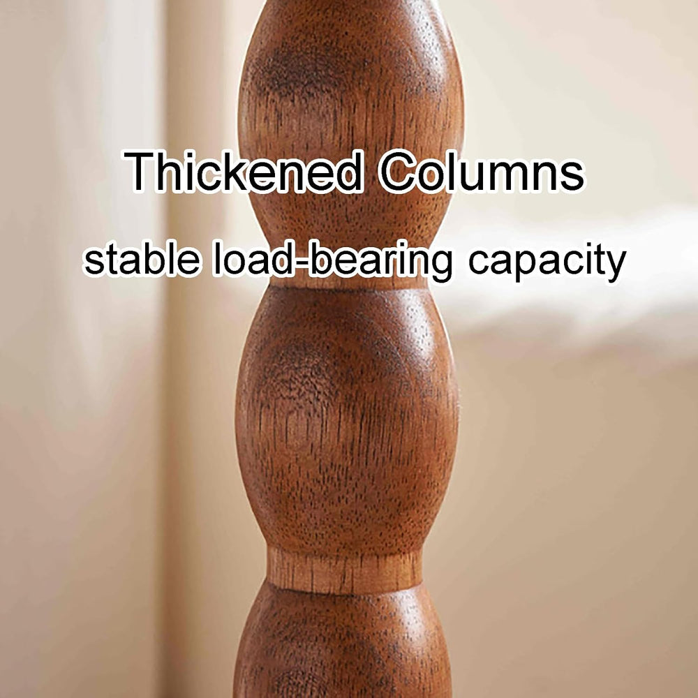 Four Leaf-Shaped Wooden End Table, Coffee Tables with Solid Wood Leg, Small P...