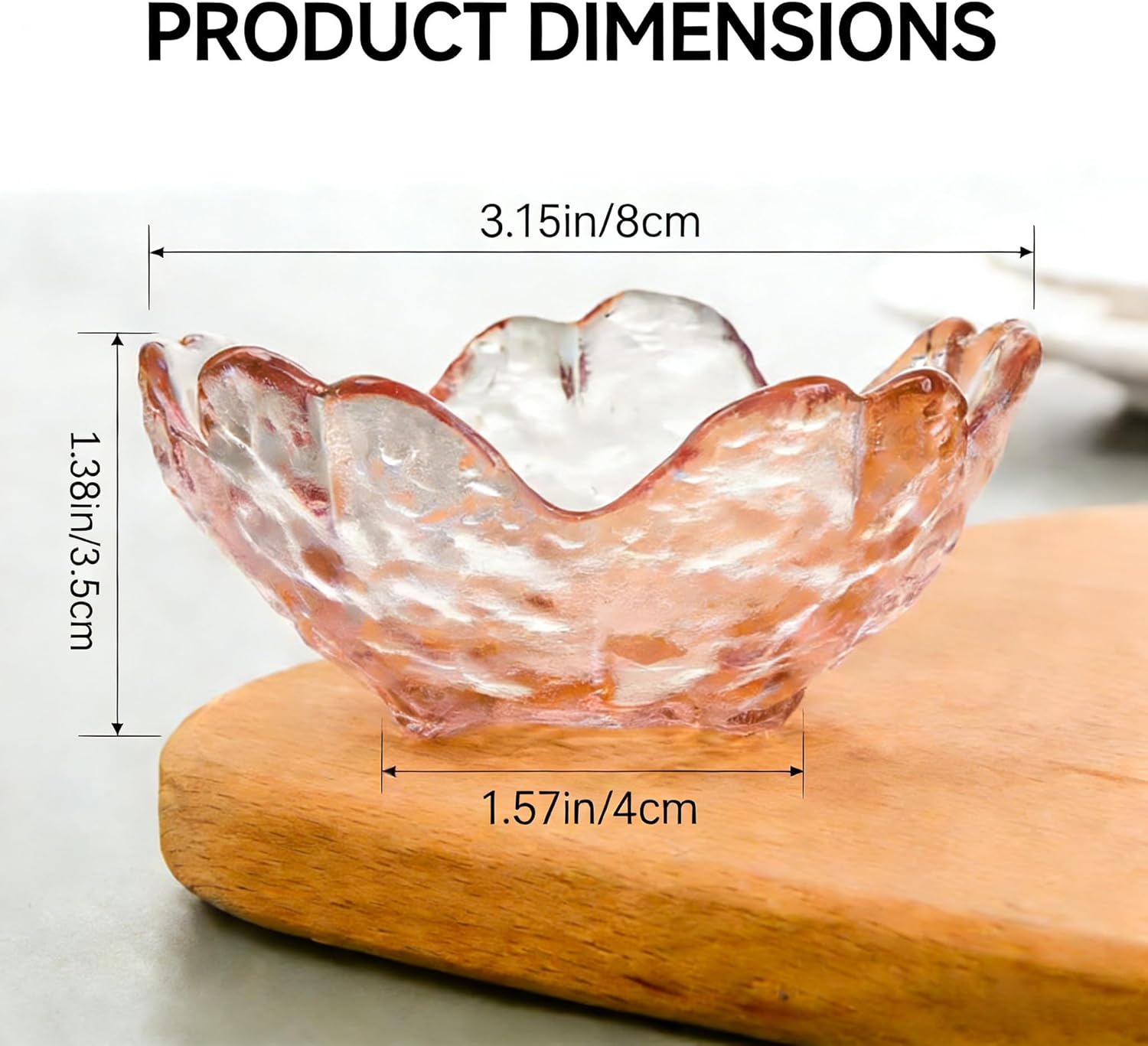 HIUSITY Flower Jewelry Dish, Ring Dish Tray,Decorative Cute Blue Glass Trinket Dish,Gift Ideas for Women,Small Gifts for Girlfriend Wife, Ring Holder, Earrings Dishs,Key Plate,Birthday Gift for Her