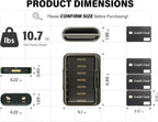Weekly Pill Organizer 2 Times a Day, 7 Day Pill Box 2 Times, Portable for Travel Pill Case for Pills/Vitamin/Fish Oil/Medication/Supplements (2x7 Black)