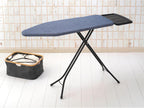 Brabantia - Ironing Board C - Extra Large Steam Iron Rest - Adjustable in Height - Non-Slip Rubber Feet - Cotton Cover with Foam Layer - Foldable XL Unit - Denim Blue - 49 x 18 inches