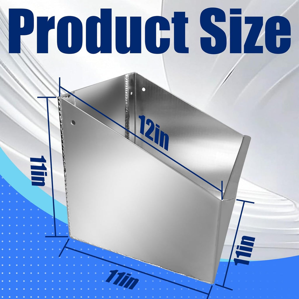 Aluminum Fuel Tank Rack Utility Jug Holder Storage Shelf Length 11" Suitable for Store Garages Enclosed Racing Trailers Work Areas Automotive Parts Silver