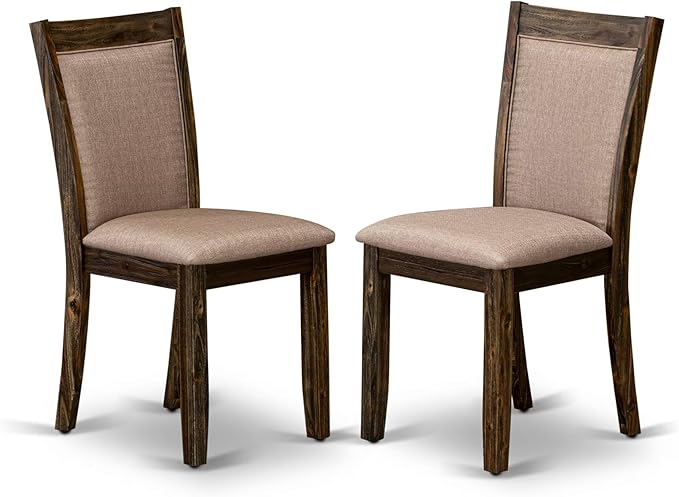 East West Furniture V777MZ716-6 6 Piece Dining Table Set Contains a Rectangle...