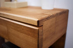 Floating Nightstand Side Accent or End Table with Storage Drawer, Wood Bedside Shelf, Handmade Floating Table (Cape Town)