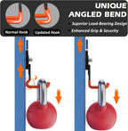 MUTUACTOR Updated Magnetic Hooks Heavy Duty,20lbs Anti-Scratch Strong Garage Magnet Hook,2PCS Anti-Slip Magnetic Tool Hooks for Organizing Cordless Impact Drivers Garden Shovel Tool Box