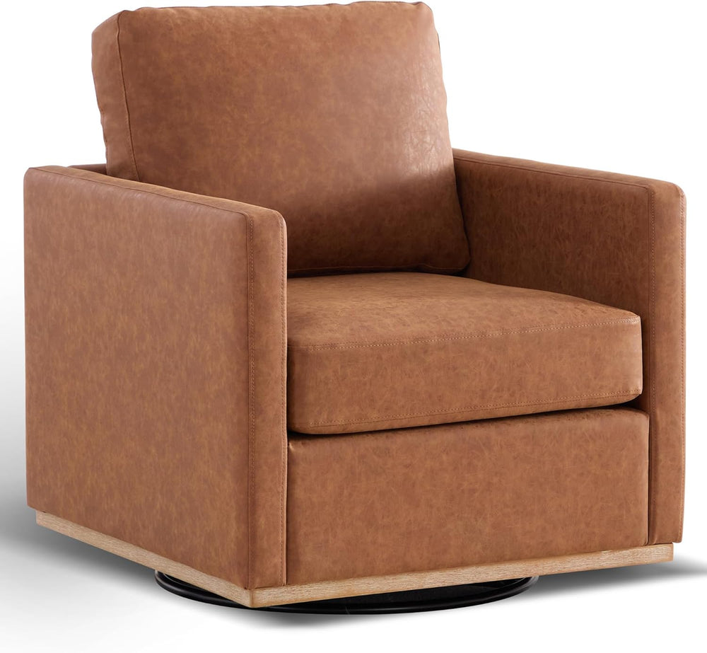 Aoiy & Wifon 30.7" W Swivel Accent Chair, Mid Century Modern Swivel ...