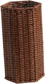 Organizer Umbrella Rack Sturdy Trendy Portable Decor Handwoven Basket Storage Bucket for Hallway Housewarming Gift Entryway, Hexagon