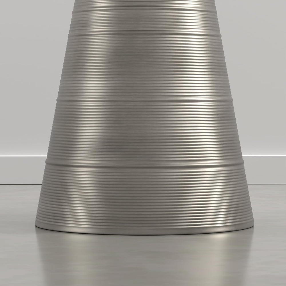 SIMPLIHOME Sheridan Metal Table - 18 inch Wide Solid Metal Round Side Table i...