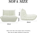 Bean Bag Chair, Lazy Floor Sofa Couch for Adults and Kids, Fireside Chair with Ergonomic Design, Memory Foam Lounge Chair for Living Room Bedroom, Office, Beige