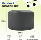 Hobestluk Bean Bag Chairs 2.5FT Bean Bag Chair with Memory Foam Filled & Machine Washable Cover,Beanbag Chair, Small Bean Bag Chairs for Playroom, Living Room, Bedroom