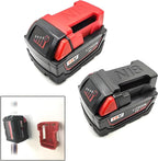 Tool Holder and Battery Holder for Milwaukee M18 18V, 10 Pack power hanger Wall Mount Organizer Storage Shelf with Screws