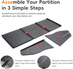 MARCHFA Center Console Glove Box Divider Organizer Compatible for 2024 2025 2026 Hyundai Santa Fe Accessories Console Divider Organizer