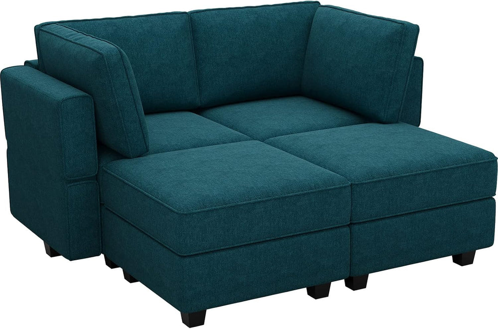 Bellfin Modular Sectional Sleeper Sofa Convertible Sofas with Storage Ottoman...